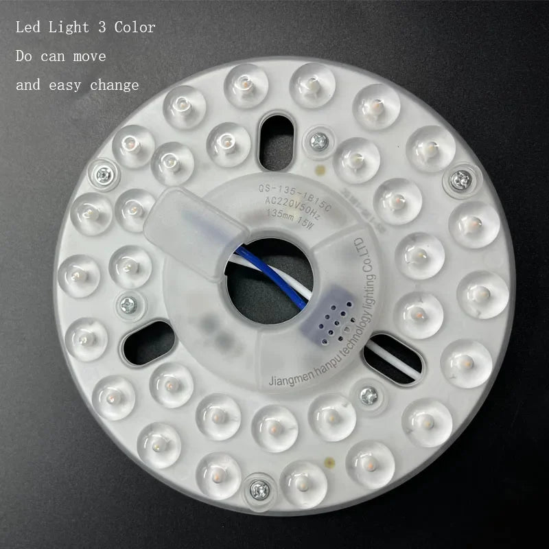 42 52 Inch Ceiling Fans With Lights Led 3 Color 6 Speeds DC Motor Fans Remote Control Low Floor Decorative Fans With Lighting