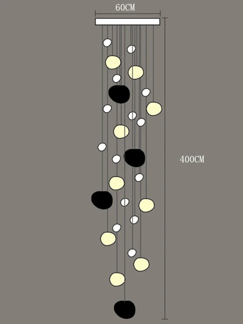 Modern Stair chandelier Pendant lights indoor lighting Ceiling lamp hanging light led Chandeliers for living room indoor lightin
