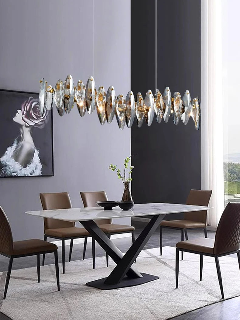 Home Decoration Pendant Lights Luxury Crystal Living room Chandelier Dining room Pendant lamp Ceiling Light indoor Lighting