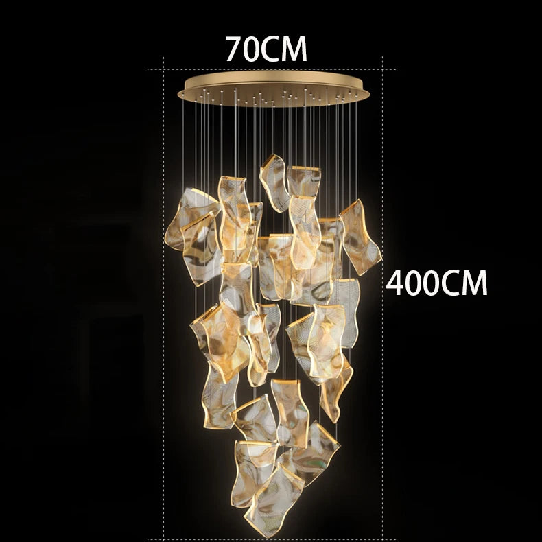 Modern home decor led lights pendant light lamps forstaircase Chandeliers for living room hanging light indoor lighting