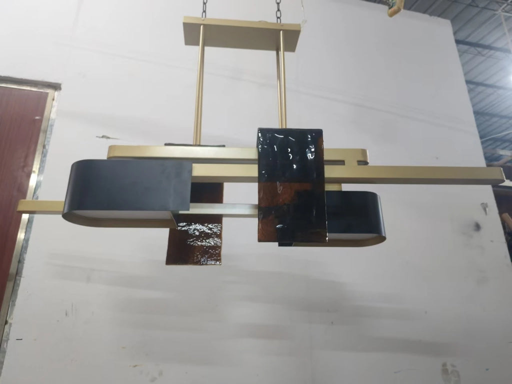Post modern Nordic restaurant bar chandelier 2026 new pendant light designer customized stainless steel LED art pendant lights