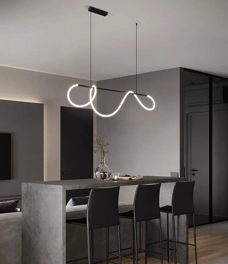 Nordic home decor line Chandeliers for dining room lustre pendant lights hanging lamps for ceiling Light fixture indoor lighting