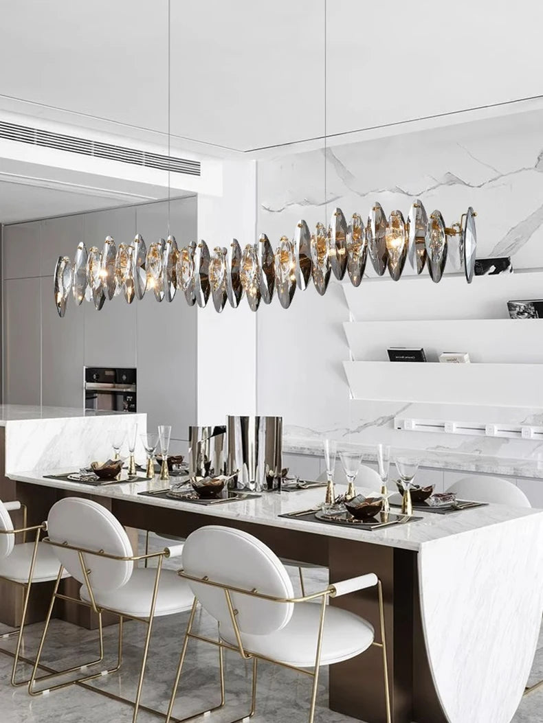 Home Decoration Pendant Lights Luxury Crystal Living room Chandelier Dining room Pendant lamp Ceiling Light indoor Lighting