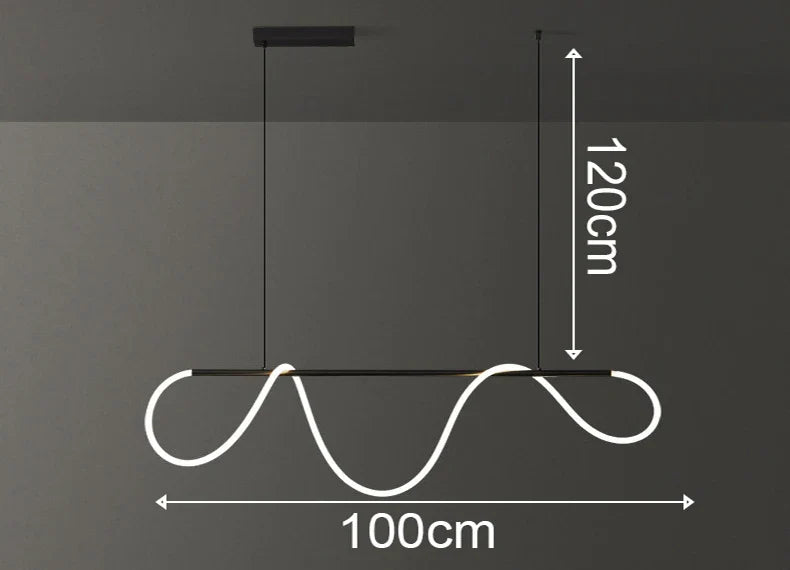 Nordic home decor line Chandeliers for dining room lustre pendant lights hanging lamps for ceiling Light fixture indoor lighting