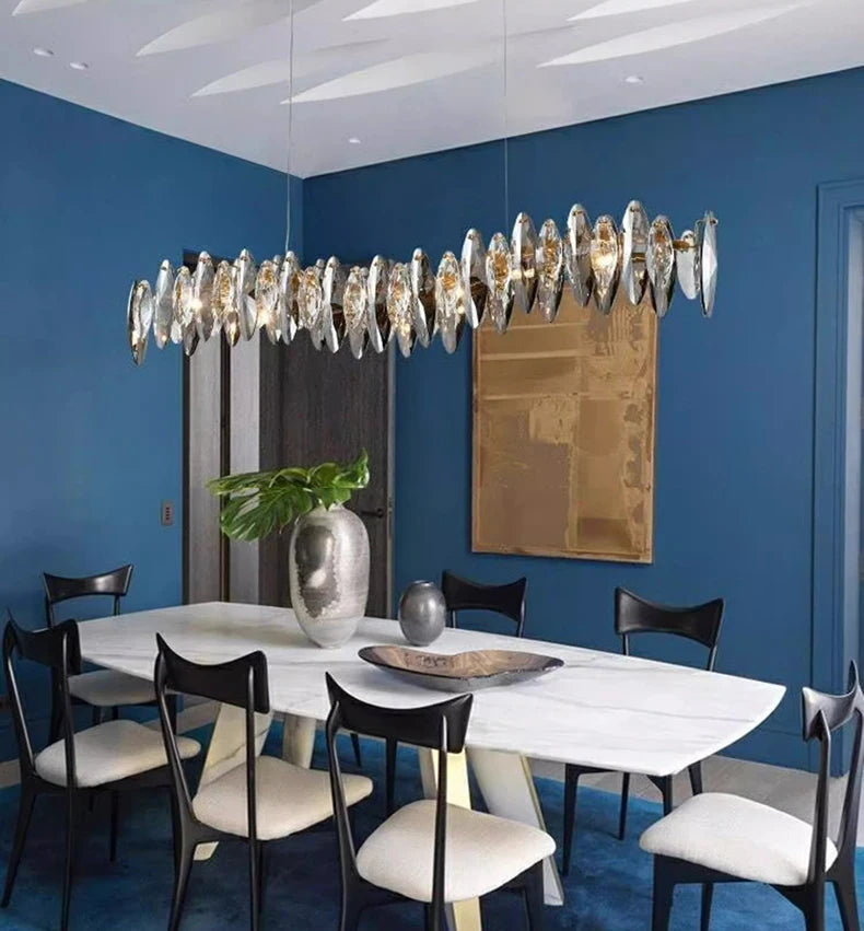 Home Decoration Pendant Lights Luxury Crystal Living room Chandelier Dining room Pendant lamp Ceiling Light indoor Lighting